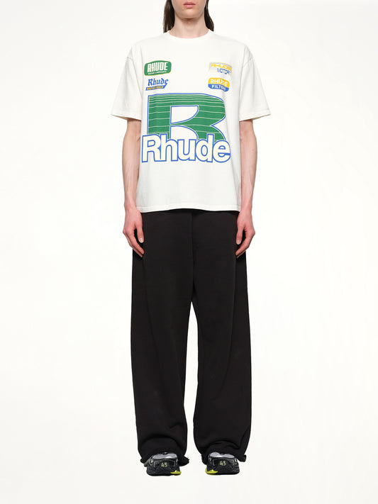 Roadway Racing T-Shirt in Vintage White