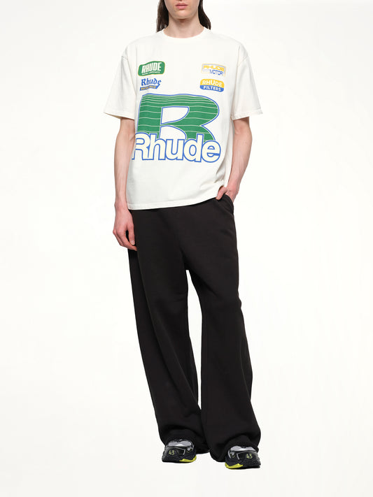 Roadway Racing T-Shirt in Vintage White