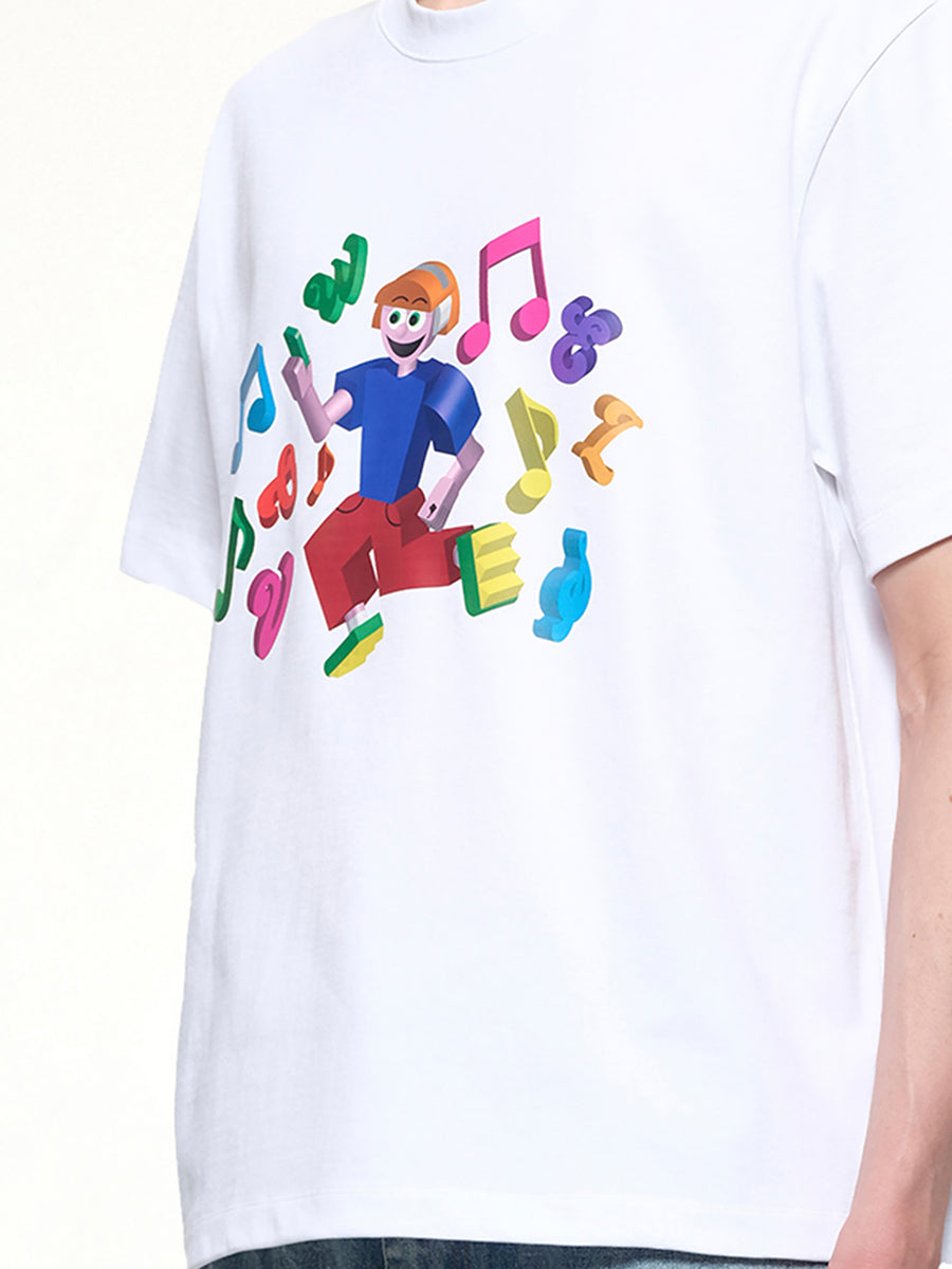 3D T-Shirt in White