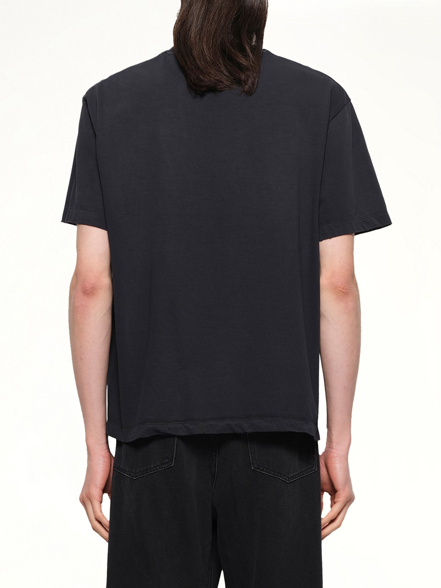 Faded Collegiate T-Shirt in Black