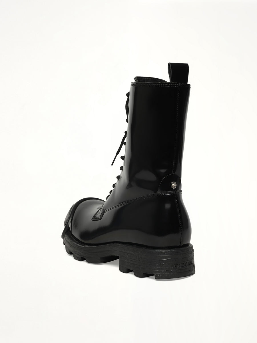 D-HAMMER Boots in Black Back View | DIESEL