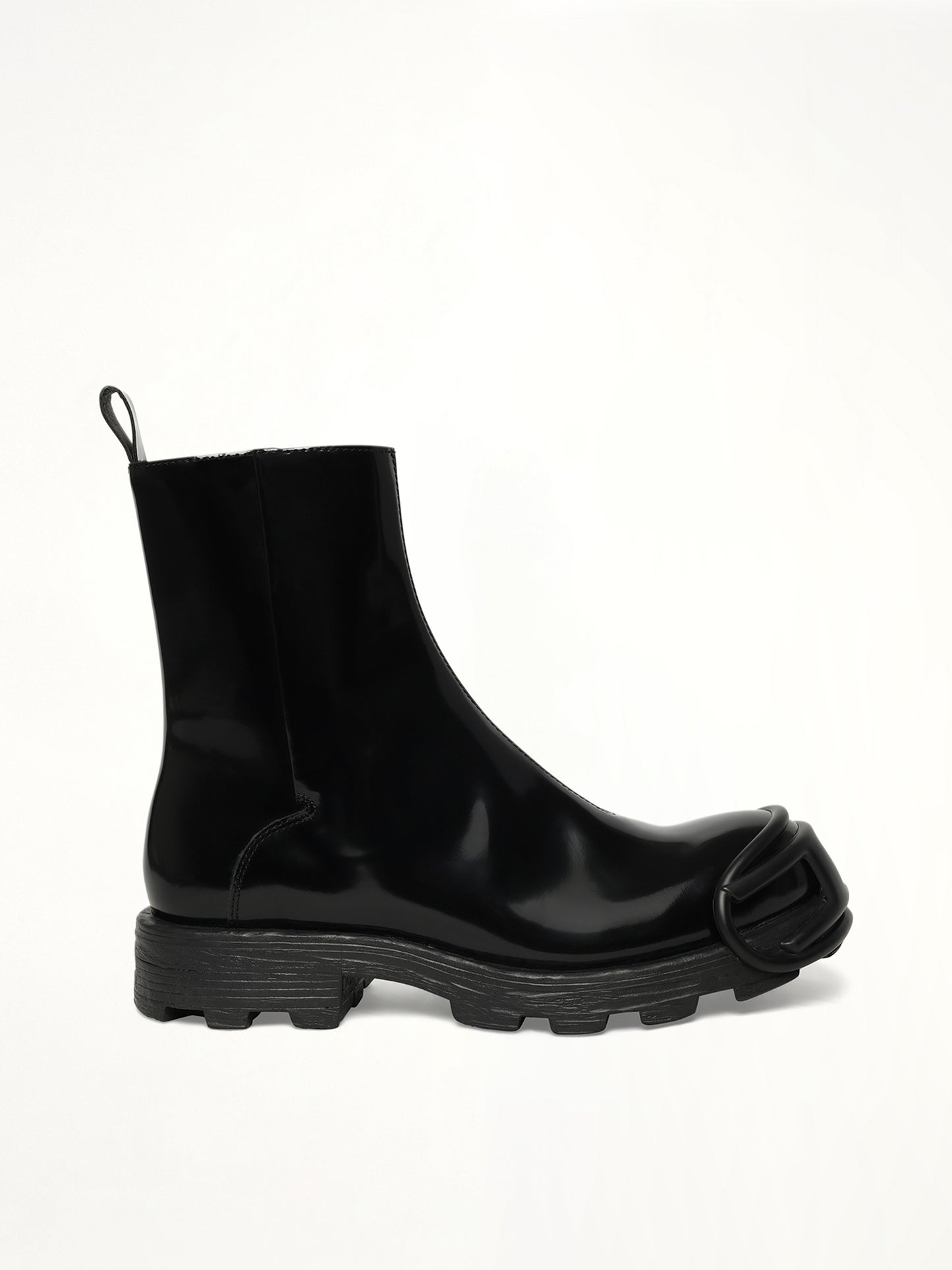 D-HAMMER Zip Boots in Black