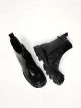 D-HAMMER Zip Boots in Black Top View | DIESEL