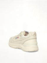 Hyperway Low Sneaker in White/White Back View | AUTRY