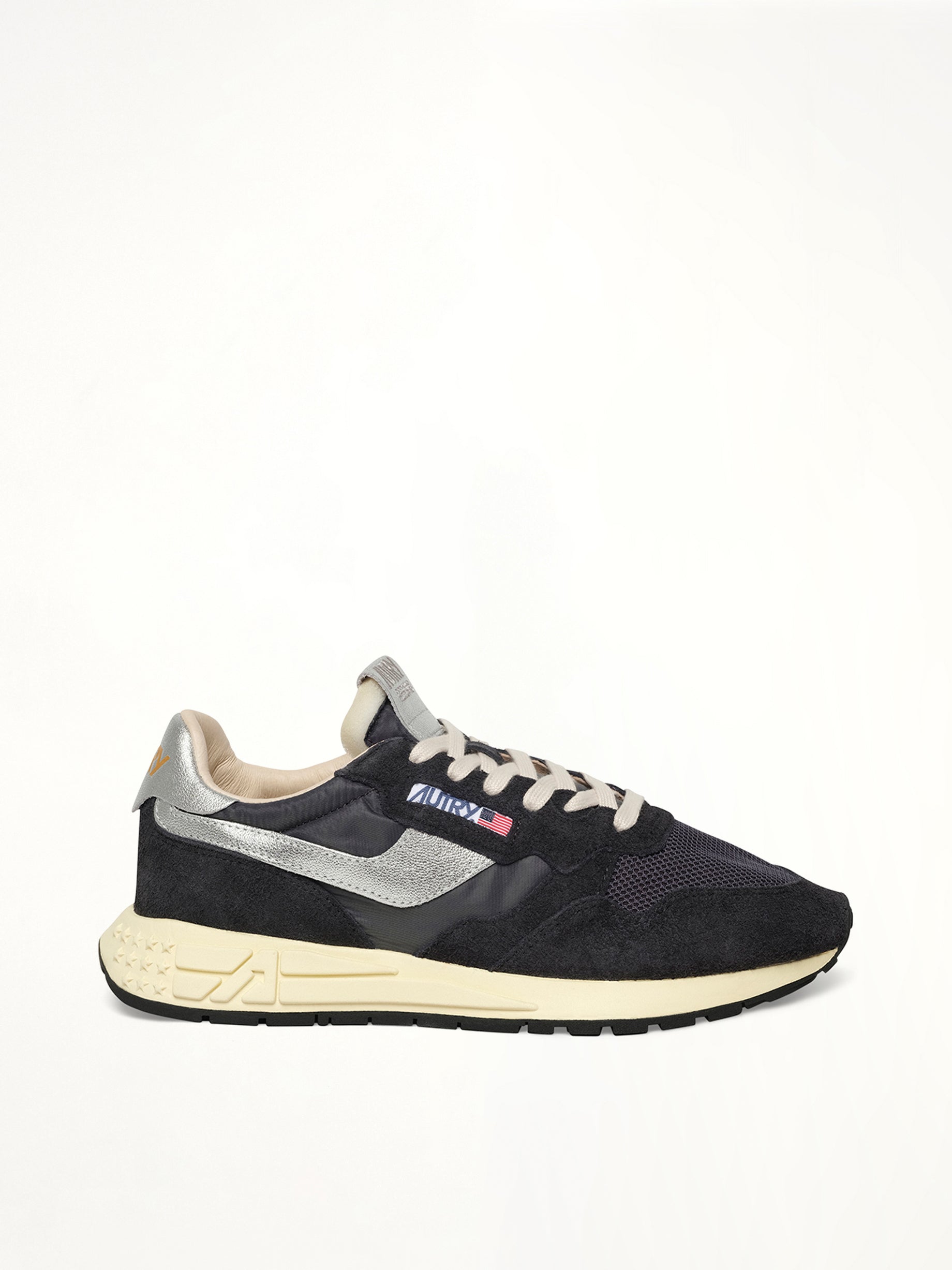 Reelwind Low Sneaker in Black/Silver