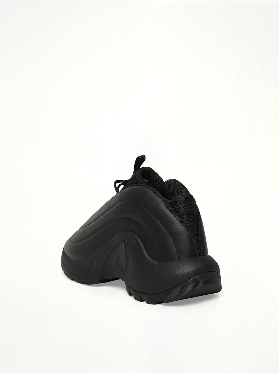 S-D-RUNNER X Sneaker in Black Back View | DIESEL