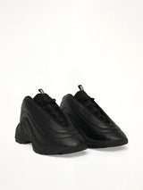S-D-RUNNER X Sneaker in Black Front View | DIESEL