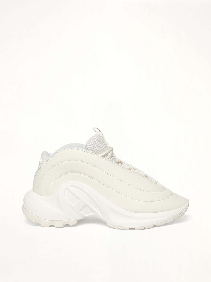 S-D-RUNNER X Sneaker in White Side View | DIESEL