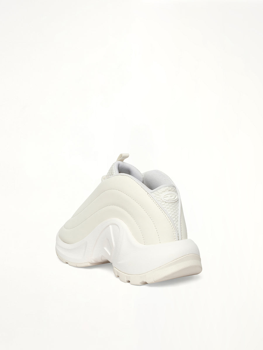 S-D-RUNNER X Sneaker in White Back View | DIESEL