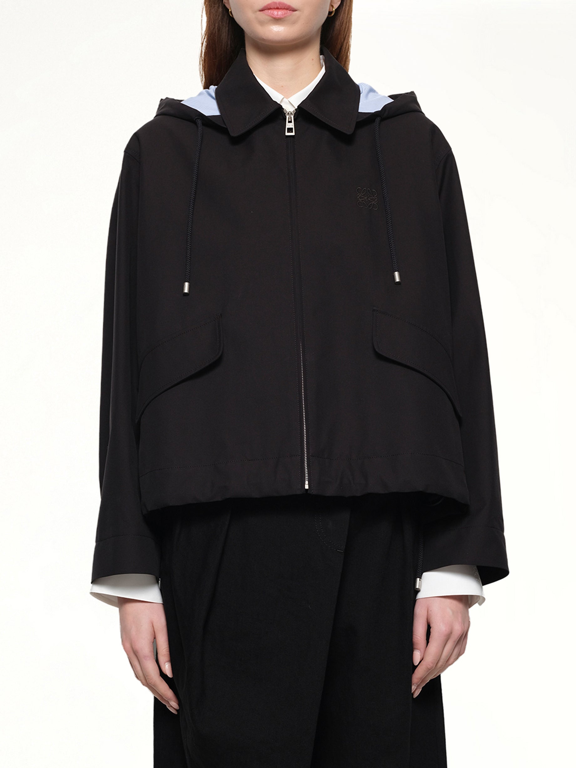 Hooded Parka in Black