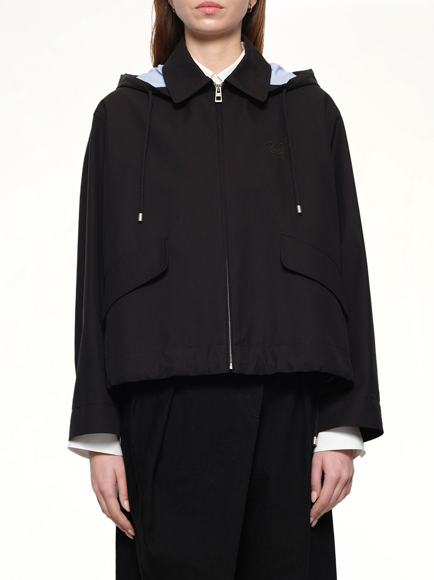 Hooded Parka in Black