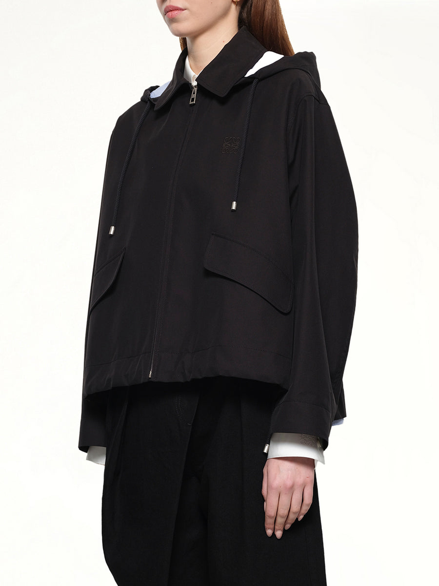Hooded Parka in Black