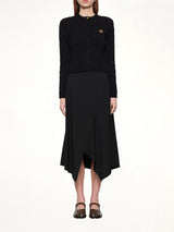 Fitted Cardigan in Black