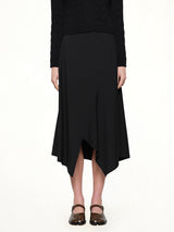 Asymmetric Skirt in Black