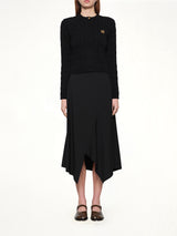 Asymmetric Skirt in Black