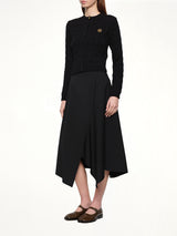 Fitted Cardigan in Black