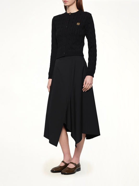 Asymmetric Skirt in Black