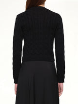 Fitted Cardigan in Black