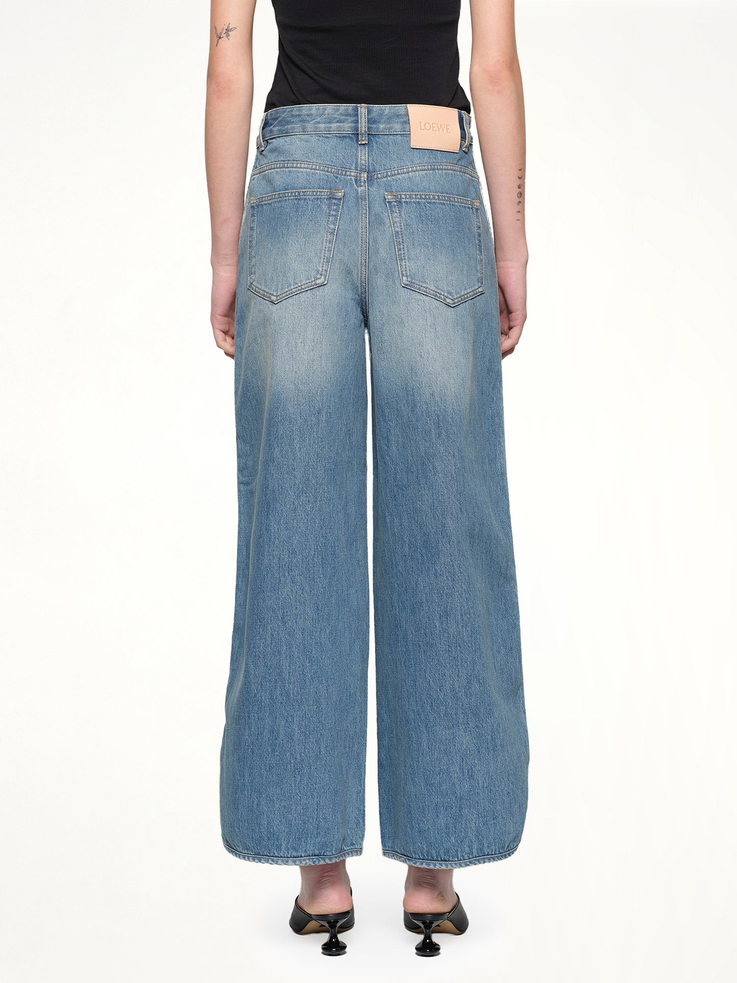 Loose-Leg Jeans AF in Denim Blue