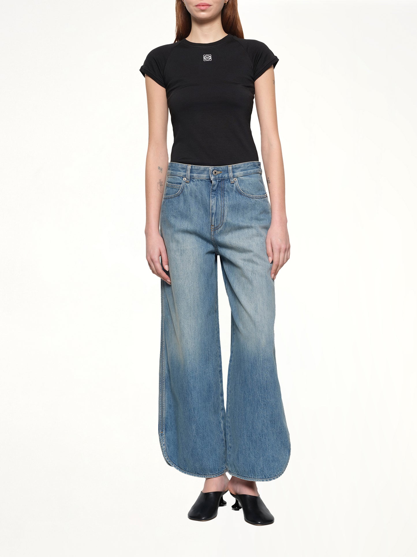 Loose-Leg Jeans AF in Denim Blue