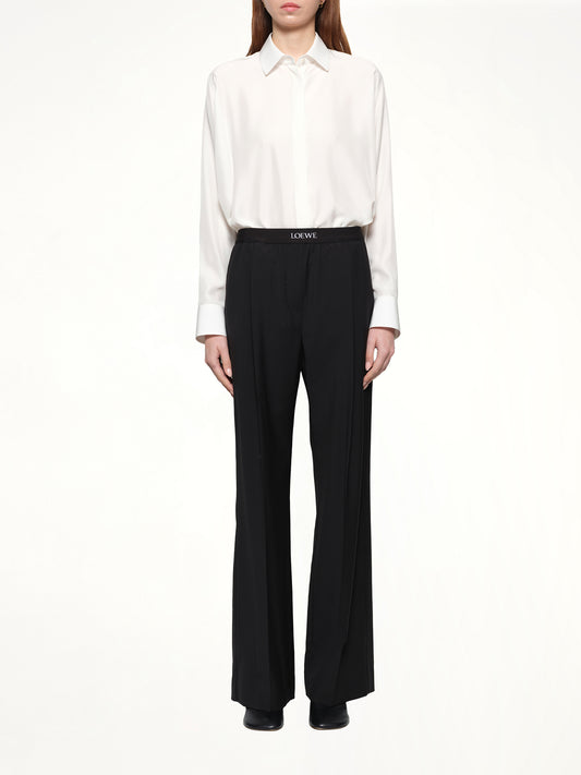 Waistband Trouser in Black