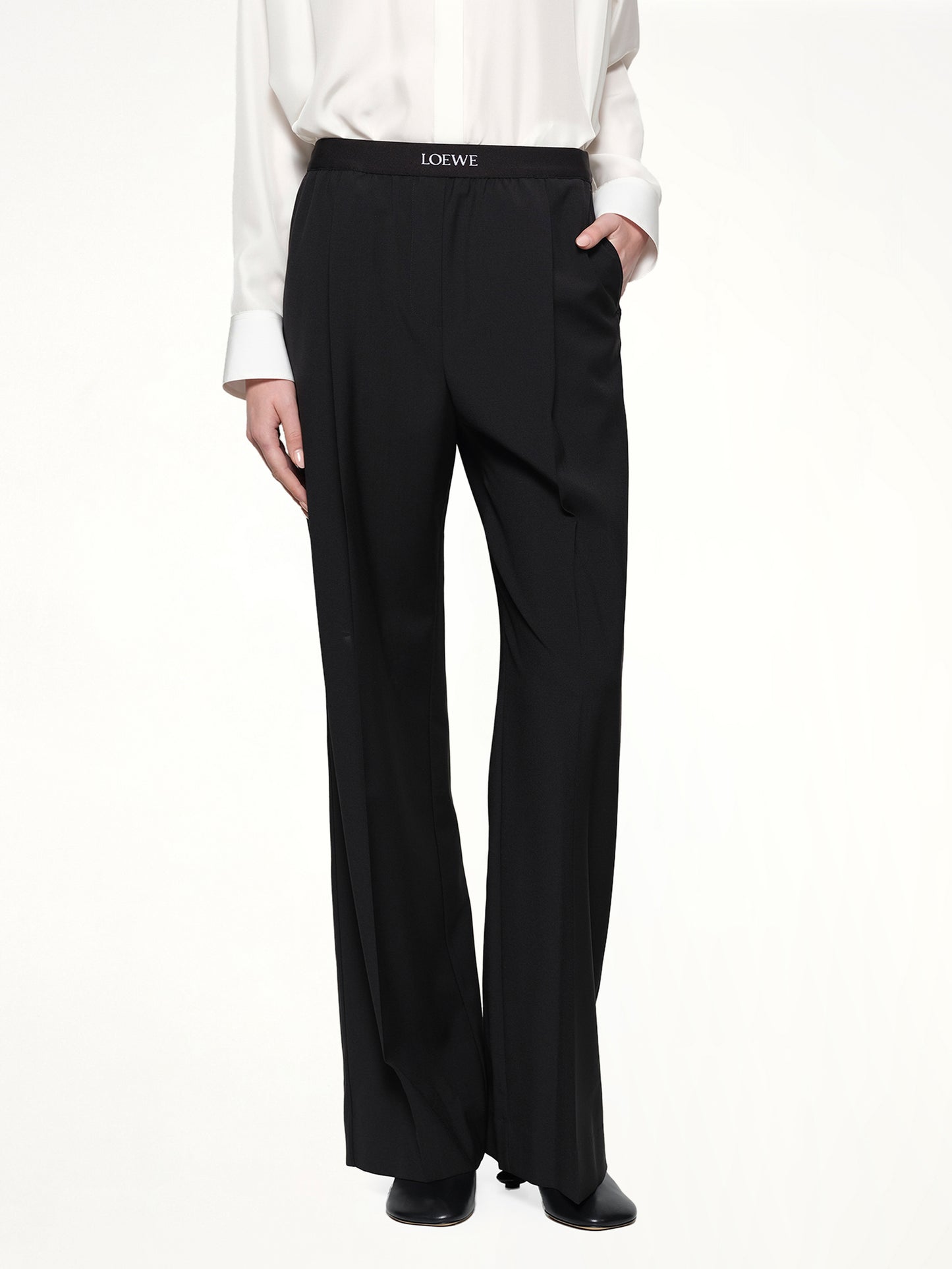 Waistband Trouser in Black