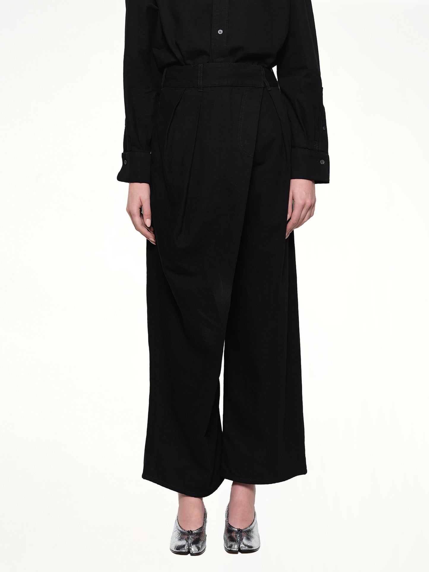 Wrap Jeans AF in Black