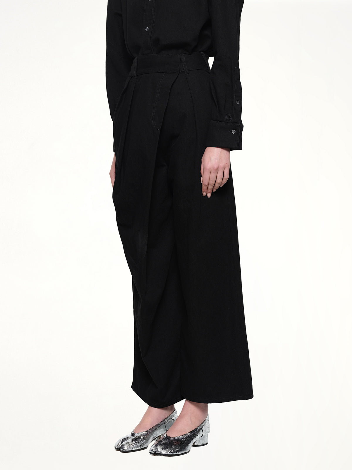 Wrap Jeans AF in Black