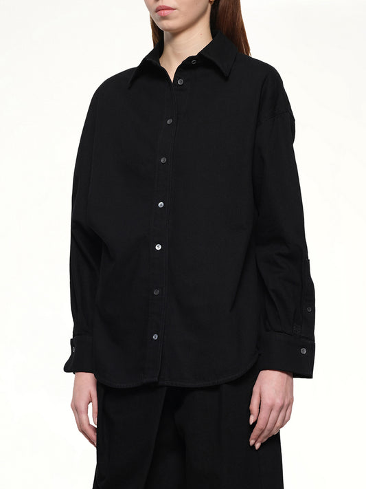 Wrap Shirt in Black