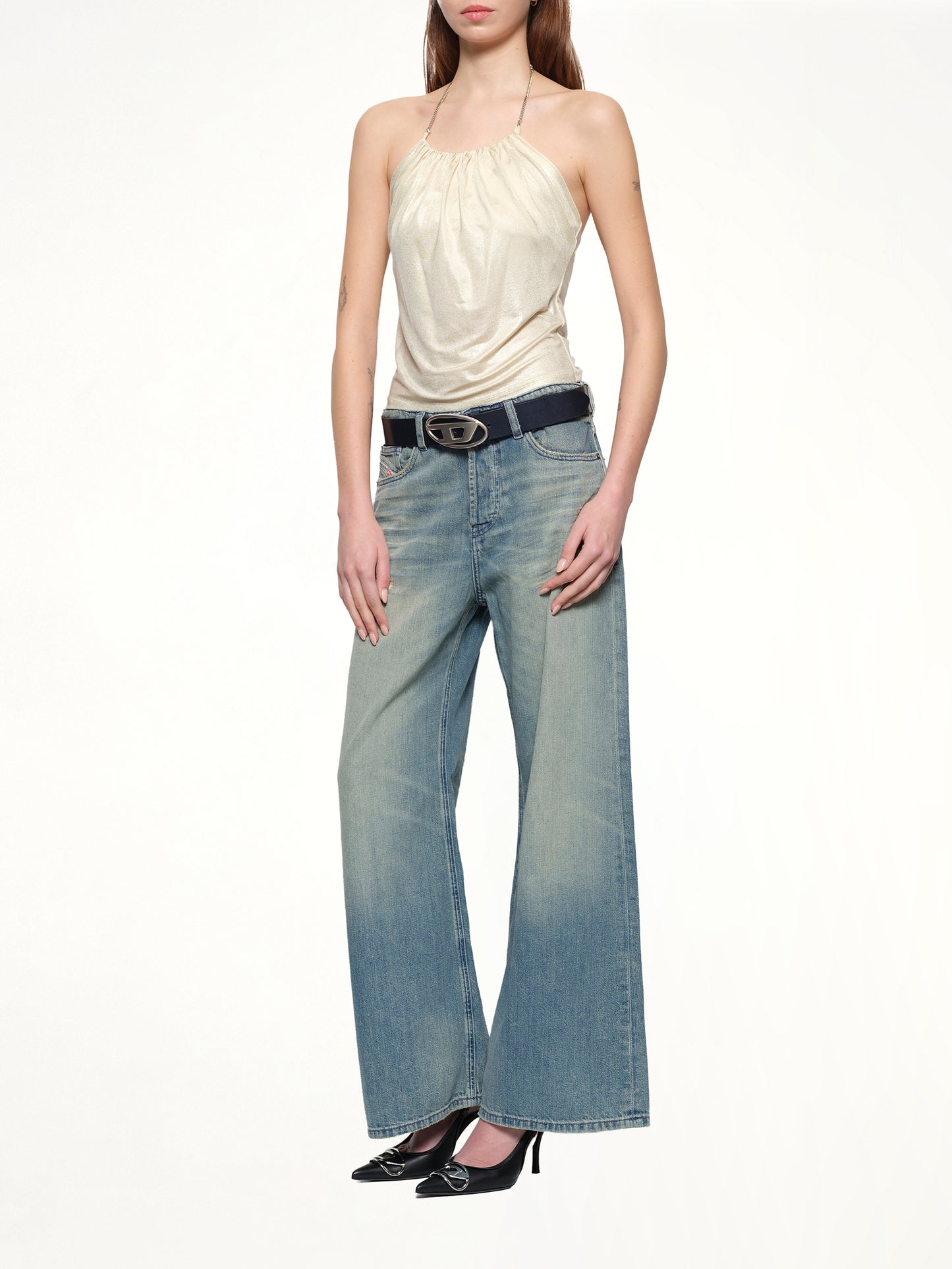 T-IRENI Top in Ivory