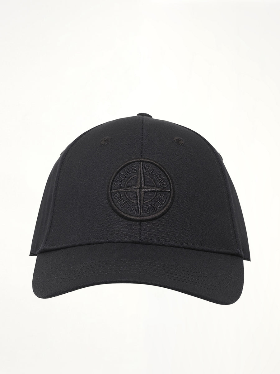 910001 Cotton Baseball Cap in Black