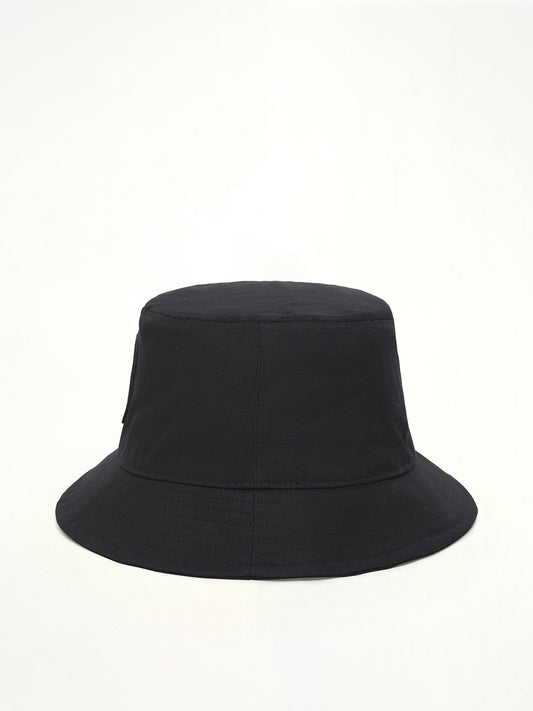 910001 Cotton Bucket Hat in Black