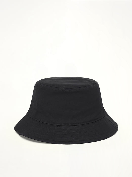 910001 Cotton Bucket Hat in Black