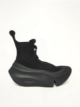 UC X Grounds Sneaker in Black Side View | UNDERCOVER