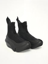 UC X Grounds Sneaker in Black Front View | UNDERCOVER