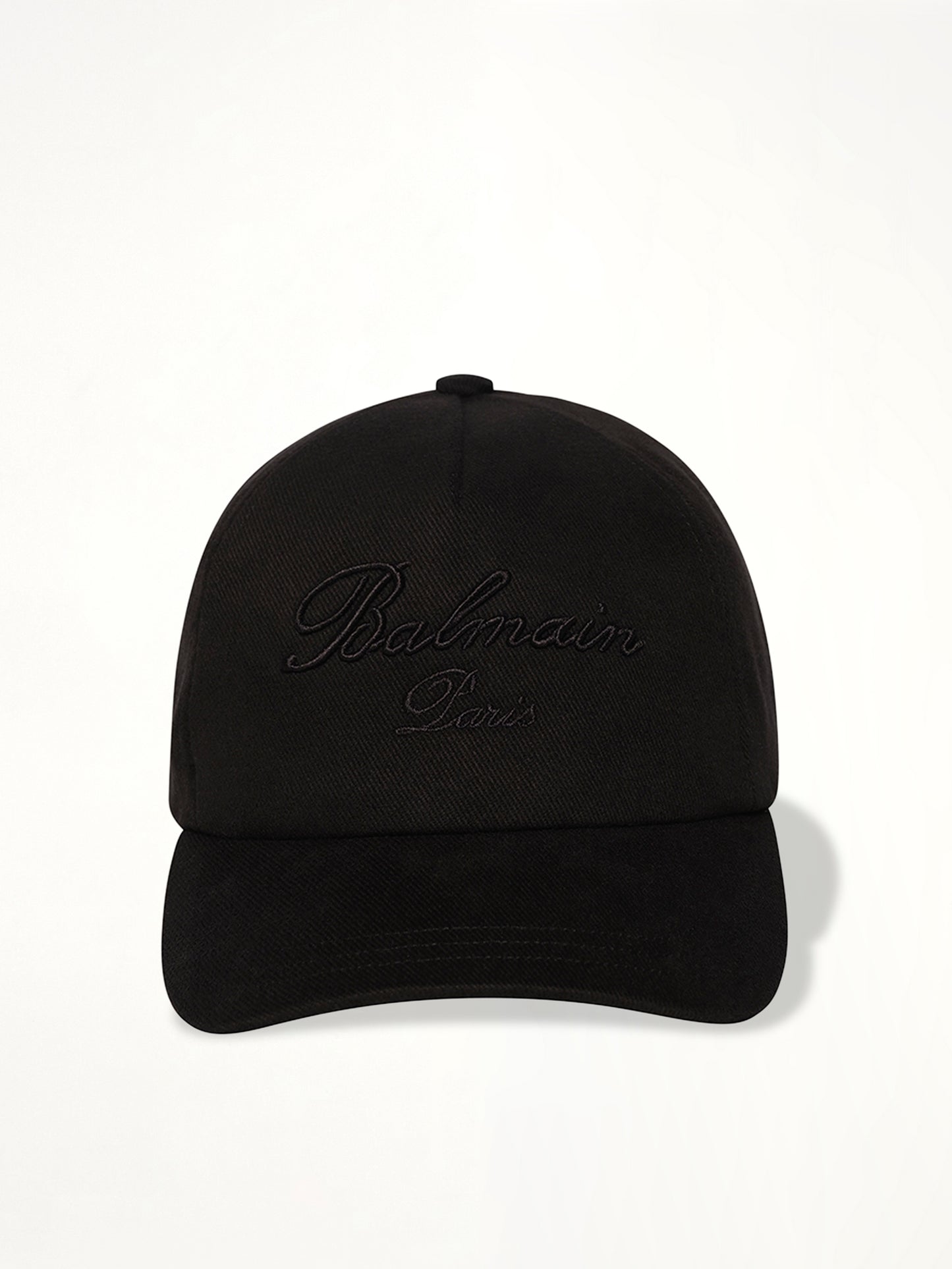 Balmain Signature Cotton Cap in Black
