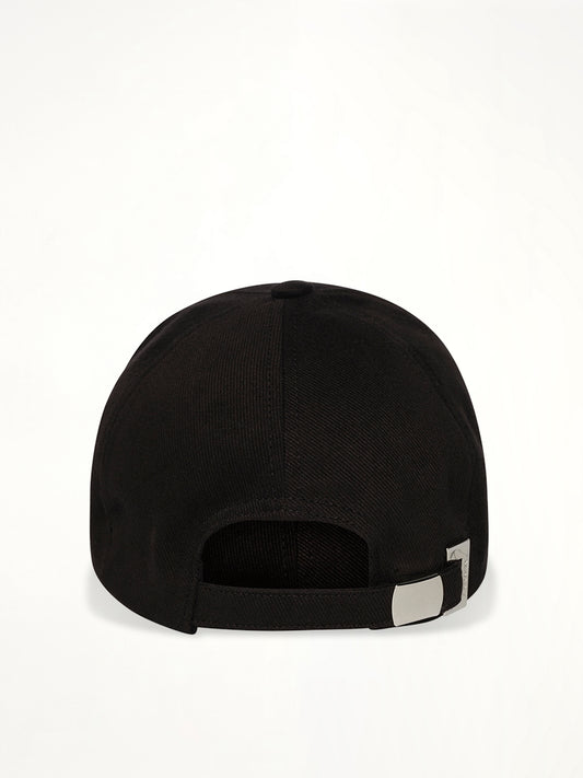 Balmain Signature Cotton Cap in Black