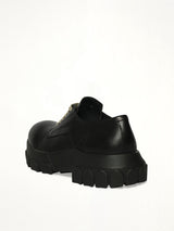 Laceup Bozo Tractor in Black Back View | RICK OWENS