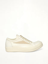 Vintage Sneaks in Milk/Milk/Milk Side View | RICK OWENS