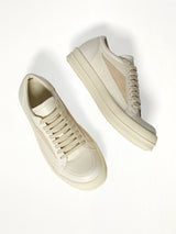 Vintage Sneaks in Milk/Milk/Milk Top View | RICK OWENS