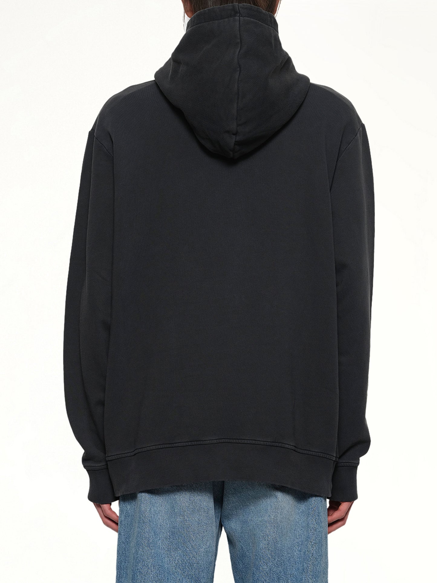 Balmain Vintage Emblem Hoodie in Vintage Black