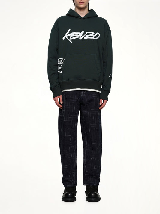 Kenzo Futura Padded Hoodie in Pine