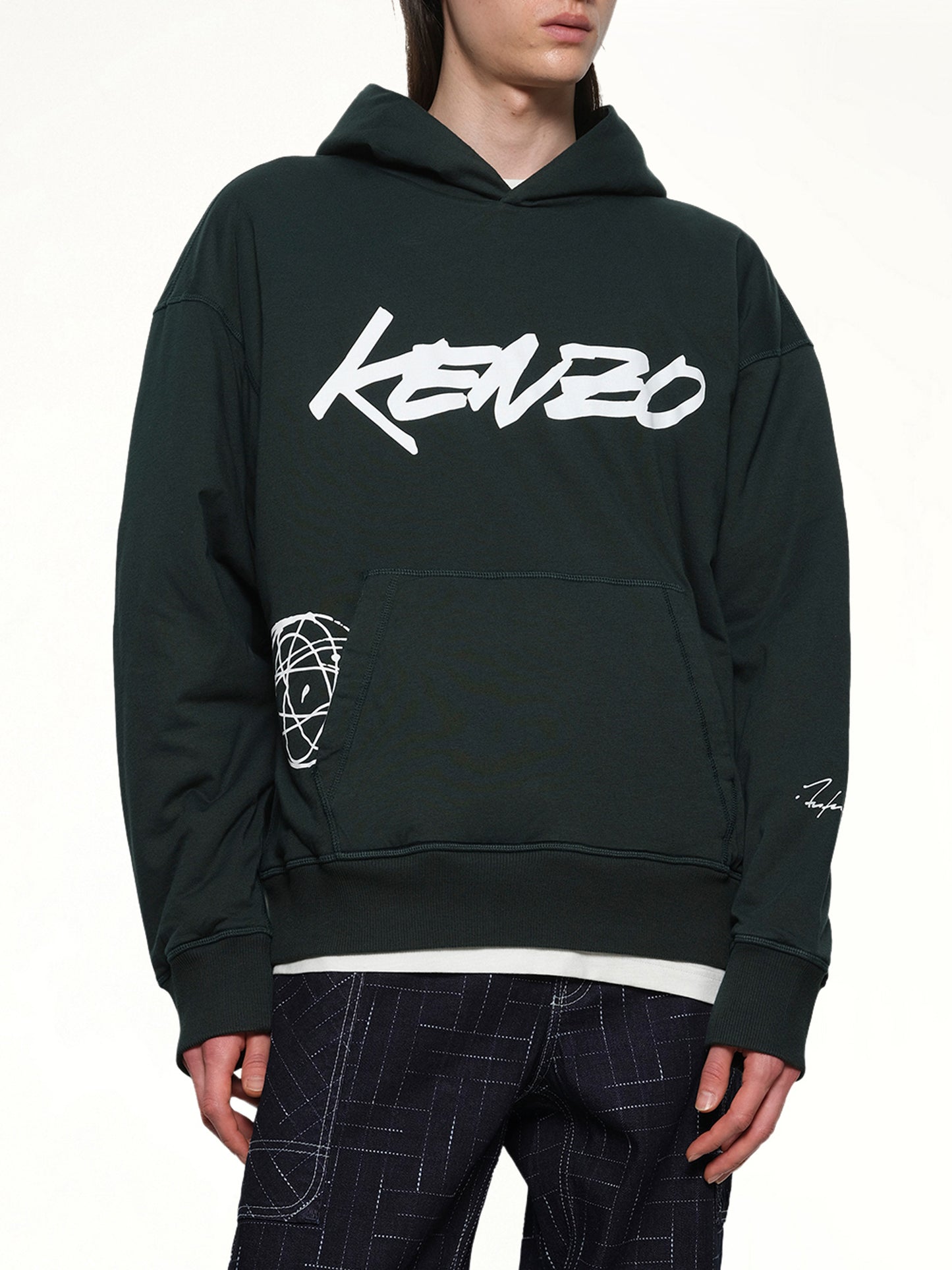 Kenzo Futura Padded Hoodie in Pine