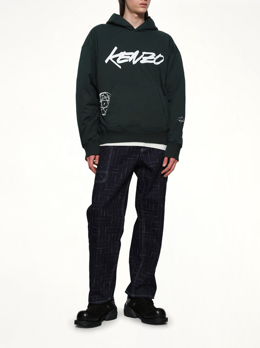 Kenzo Futura Padded Hoodie in Pine