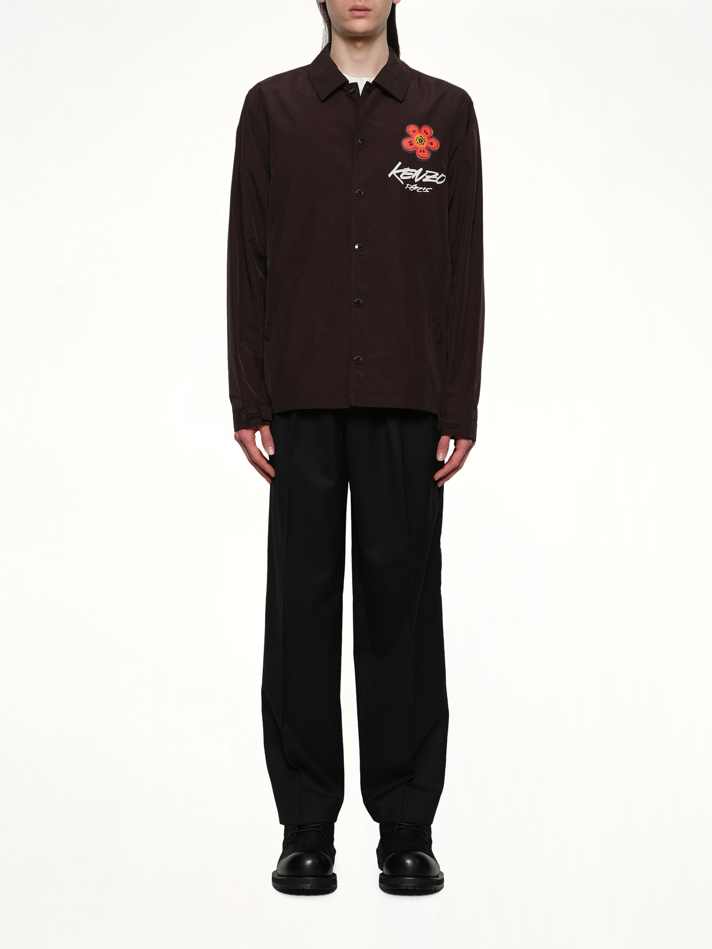 Kenzo Futura Light Coach Jacket in Chocolate
