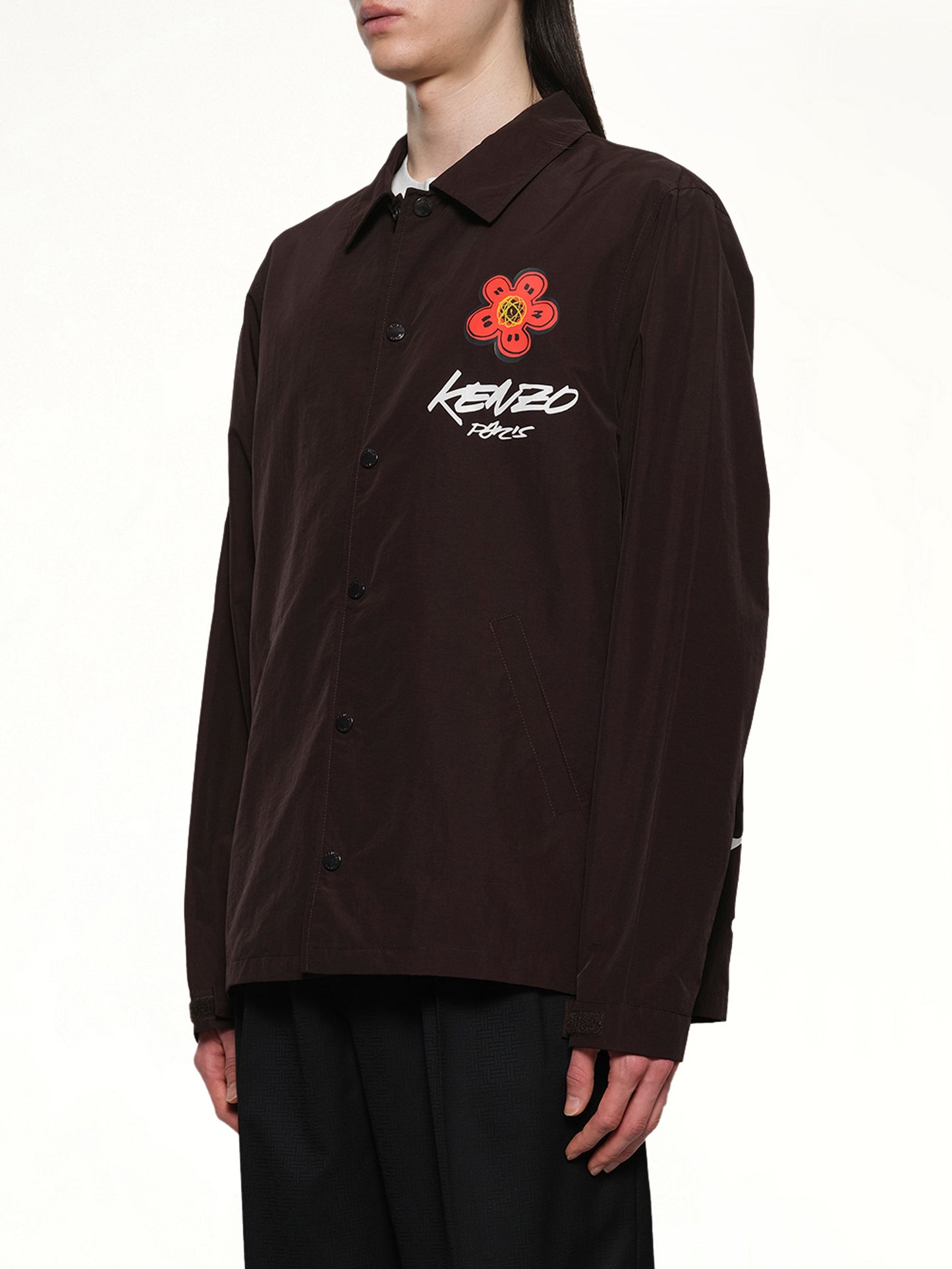 Kenzo Futura Light Coach Jacket in Chocolate