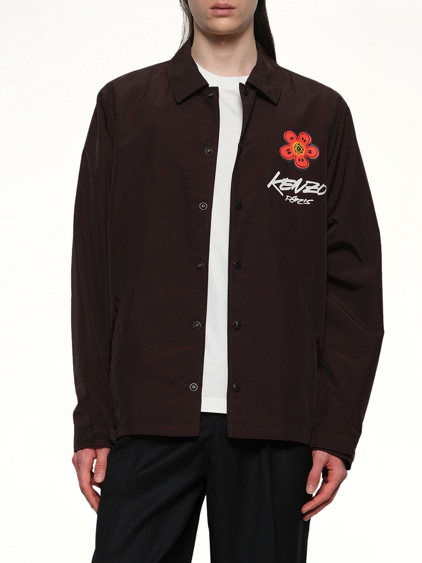 Kenzo Futura Light Coach Jacket in Chocolate