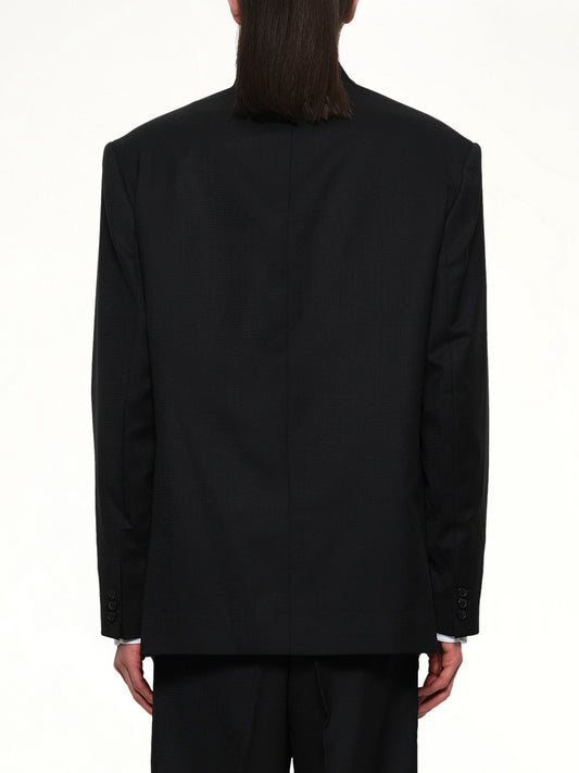 Kenzo Weave Kimono Tailored Jacket in Black
