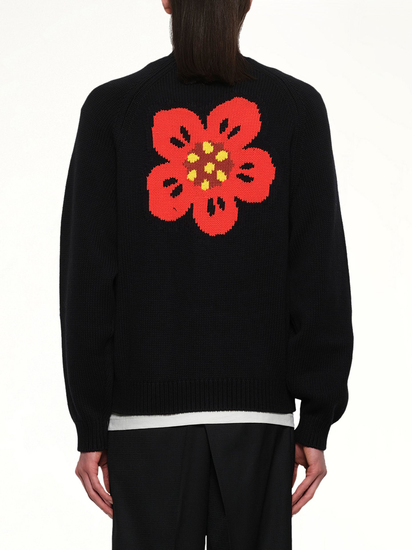 Boke Flower Cardigan in Black