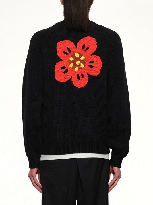Boke Flower Cardigan in Black